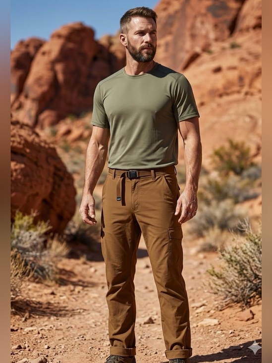 Prana Other - Men's Prana Pants size 40x34 Brown Stretch Zion Slim Cargo Pants Hiking Pants